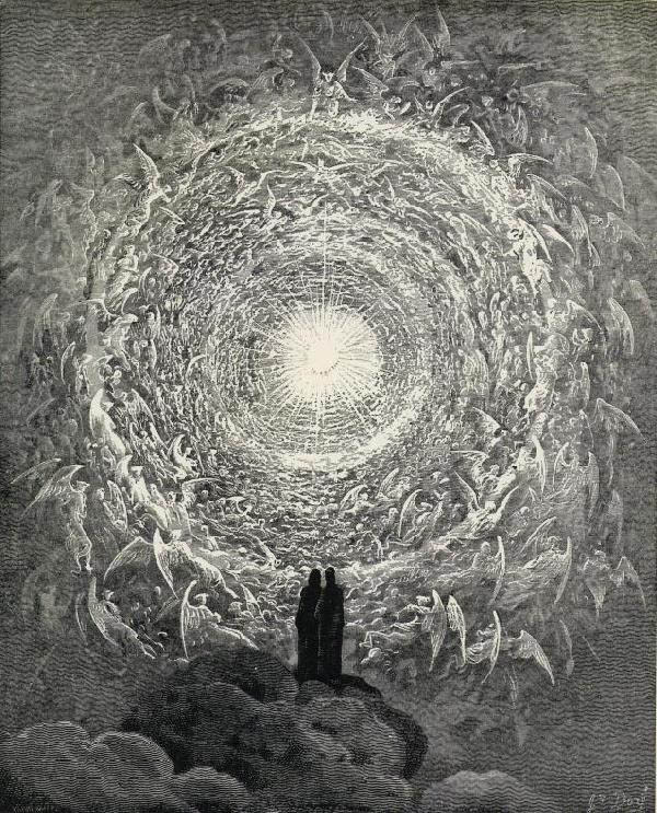 Une image forte pour Anatole France : Dante et Virgile dans le 9e cercle de l'enfer - Divine Comédie de Dante illustrée par Gustave Doré (1861)