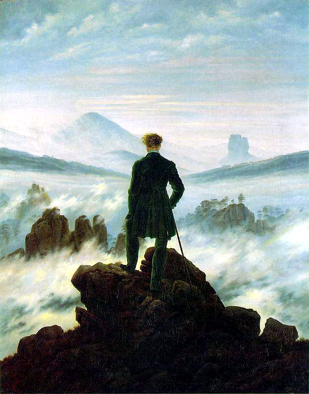 Friedrich, Le Voyageur contemplant une mer de nuages, une image du mythe de l'autobiographie