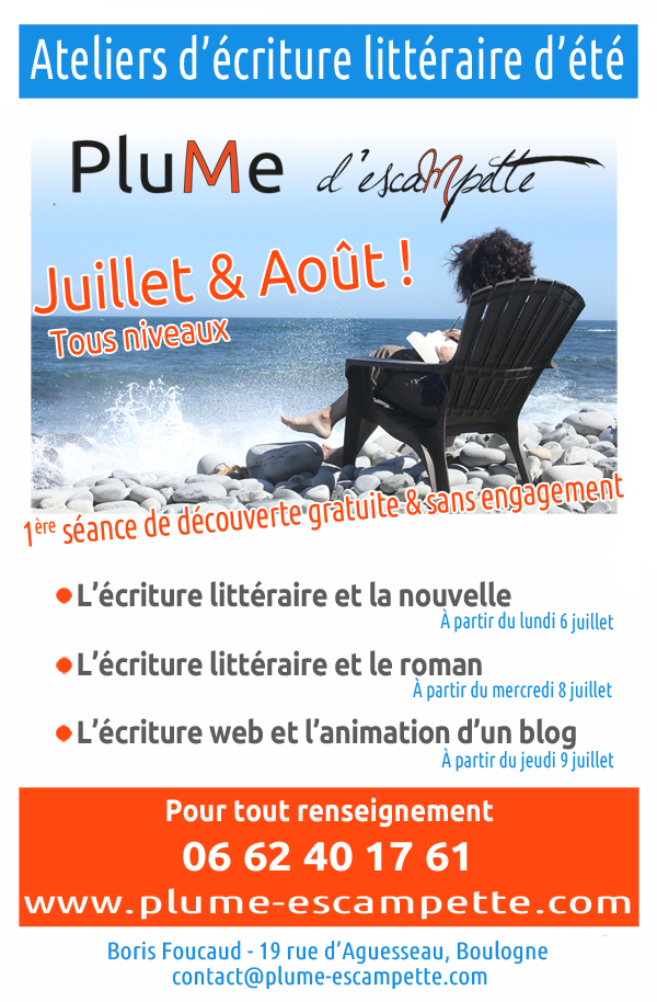 Stages d'initiation à l'écriture cet été