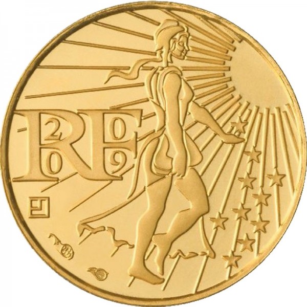 Une vision contemporaine de la Semeuse (Monnaies de Paris, 2009)