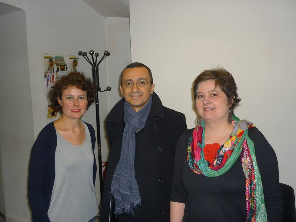 Salim Bachi avec Mathilde Parra et Joëlle Nascimento à Radio Aligre FM, Paris 11, le 28 mars 2015